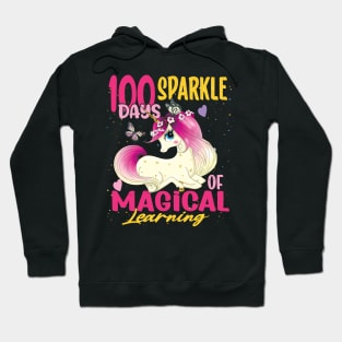 100 days of magical learning Unicorn Lovers Gift Hoodie